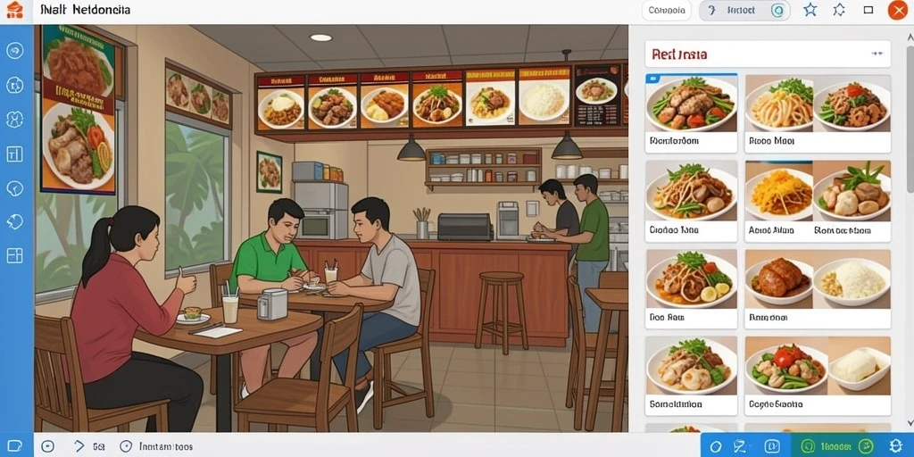 Tampilan antarmuka pengguna yang menarik dan modern.