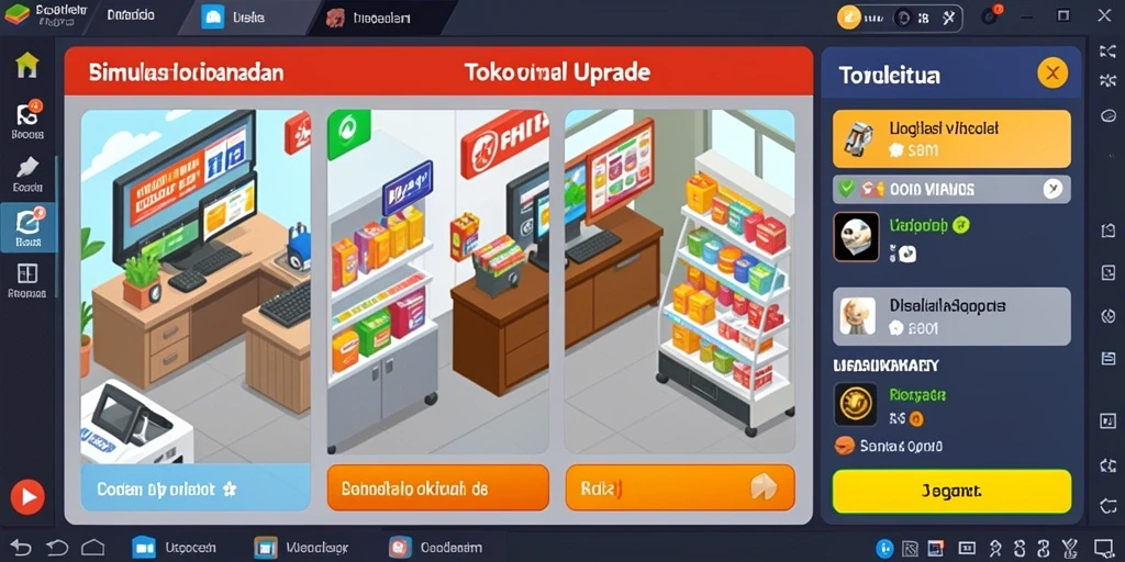 Screenshot menunjukkan grafik yang menakjubkan dan antarmuka yang menarik.