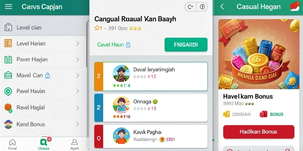Screenshot aplikasi HUJANTOTO: Tampilan antarmuka yang bersih dan menarik.