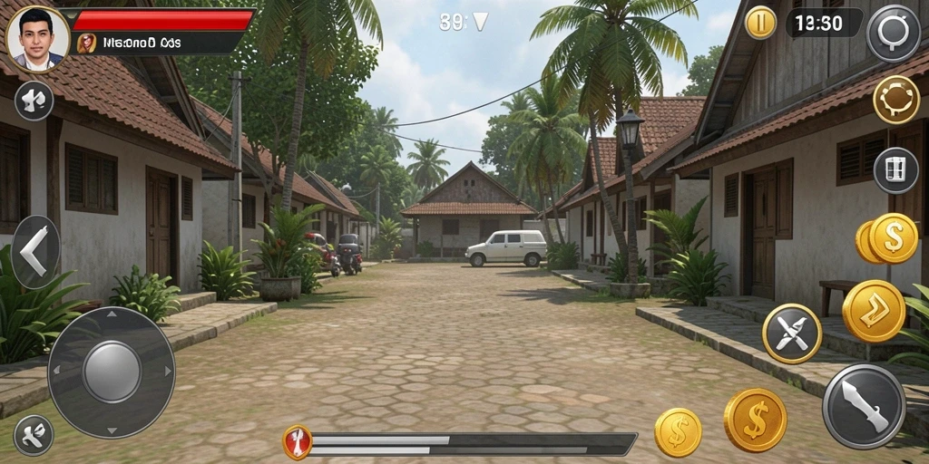 Tampilan antarmuka utama KERANGWIN yang menarik.