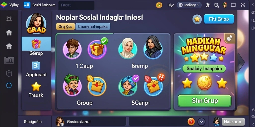 Tampilan papan permainan yang menarik dan intuitif.