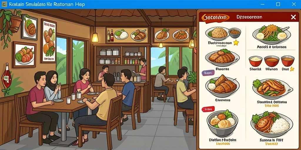 Screenshot menunjukkan tampilan antarmuka pengguna yang menarik.