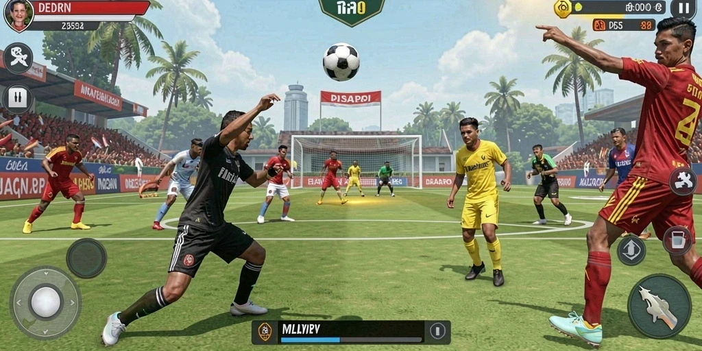 Screenshot menampilkan antarmuka permainan yang menarik.