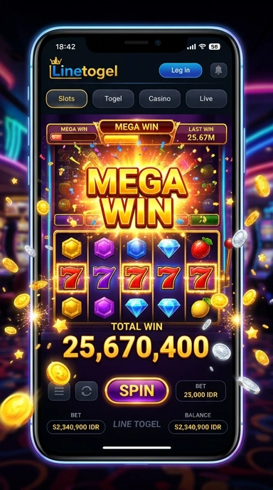 Cuplikan layar menu unduhan linetogel untuk perangkat Android